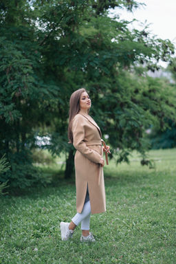 Пальто женское демисезонное 21820 (кремовый) - Kankan фото 47