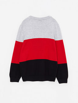 Bisiklet Yaka Spiderman Desenli Uzun Kollu Erkek ?ocuk Triko Kazak - Waikiki фото 2