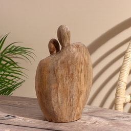 Абстракция «Семья», 16×7×26 см, манговое дерево
