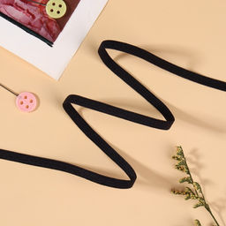 Цена за 2 шт. Резинка для укрепления кружева, 5 мм, 10±0.5 м, чёрная