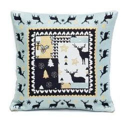 Пэчворк Олени ЗФ-гобеленовая наволочка 35х70 см