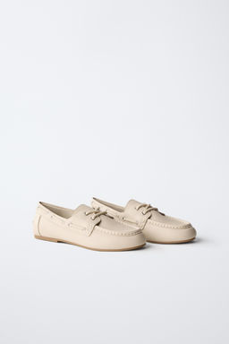LACE-UP DECK SHOES - Zara фото 2