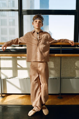 CANVAS OVERSHIRT WITH POCKET - Zara фото 6