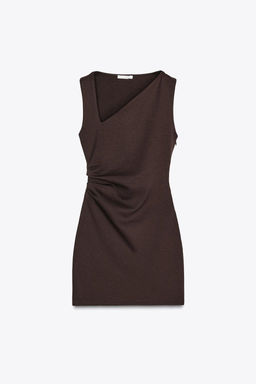 DRAPED SHORT DRESS - Zara фото 6
