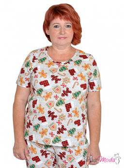 Футболка Модель №1299 размеры 44-84 - Plusmoda фото 10