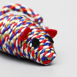 Мышь-погремушка радужная, 7 см, микс цветов - Пижон фото 5