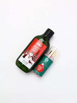 Подарочный набор Happy New Year: гель для душа и мист для тела, красный, URAL LAB