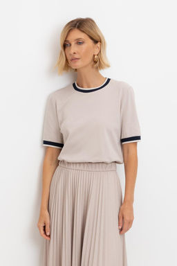 ЕВТ 3127/серо-бежевый фуфайка жен