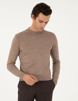 Базовый свитер узкого кроя из норки