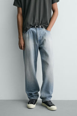 JEANS STRAIGHT FIT / Azul claro - Zara фото 2