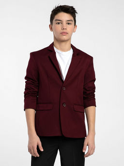 Бордовый школьный пиджак для мальчика Инфанта, модель 0513/6