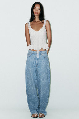 MID-RISE BAGGY TRF JEANS