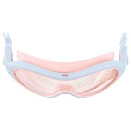 Маска для плавания детская ONLYTOP, беруши, цвет лиловый/кремовый