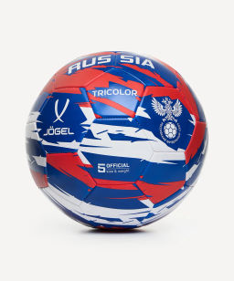 Мяч футбольный JOGEL Flagball Tricolor №5  фото 4