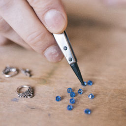 Цена за 6 шт. Замок-тоггл «Венок», 17×12 мм (набор 2 шт.), цвет серебро