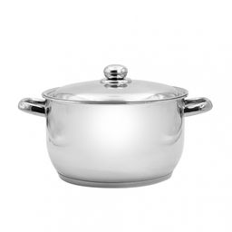 Кастрюля ПРИМА БЛЕСК 7,0л мет.крышка с ТРС-3 обьем. ручки арт.3с82 Аша