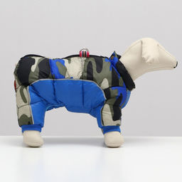 Комбинезон принтованный с замком на спине, размер 14 (ДС 32 см, ОГ 42 см, ОШ 31 см), синий - Simaland фото 2