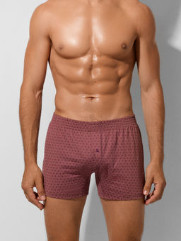 Цена за 2 штуки! Трусы мужские бордовые с принтом