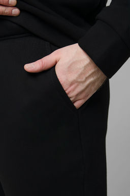 Арт. 69104 Костюм с брюками мужской с начесом 50-56 (4 шт) Цвет:Чёрный