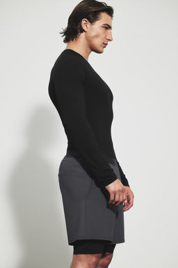 Pantalon corto a media pierna 2 en 1 en DryMove - H&m фото 3