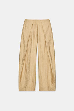 METALLIC PLEATED TROUSERS ZW COLLECTION - Zara фото 4