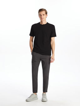 Bisiklet Yaka K?sa Kollu Erkek Dokulu Ti??rt