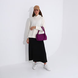 Сумка-тоут на молнии, цвет фиолетовый - Simaland фото 7