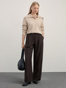 Джемпер с воротником поло / Zarina  фото 2