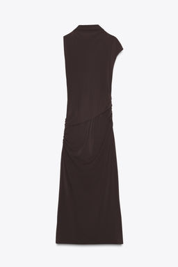 GATHERED MIDI DRESS - Zara фото 7