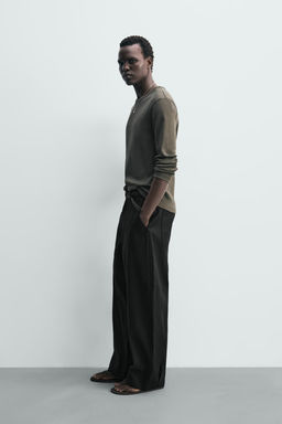 REGULAR FIT STRUCTURED T-SHIRT - Zara фото 11