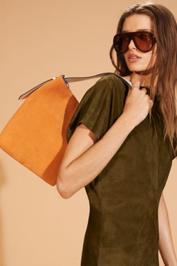 LIMITED EDITION SUEDE SHOPPER BAG - Zara фото 2