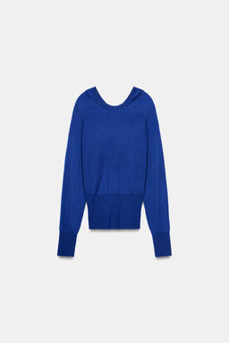 PLAIN KNIT HOODIE JUMPER - Zara фото 4