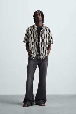 CONTRAST JACQUARD SHIRT - Zara фото 15