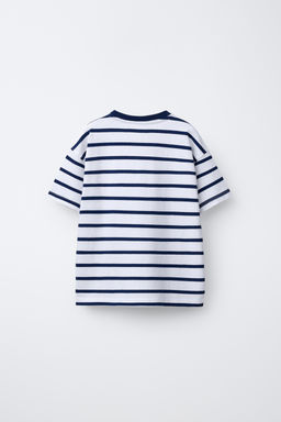 CAMISETA RAYAS HEAVY WEIGHT TEXTO / Marinos / Crudos - Zara фото 2