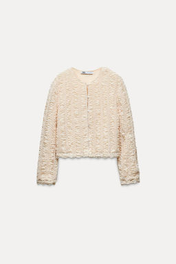 TEXTURED KNIT CARDIGAN - Zara фото 5