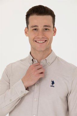 Мужская базовая рубашка с длинным рукавом Stone Неожиданная скидка в корзине - U.s. polo assn фото 2