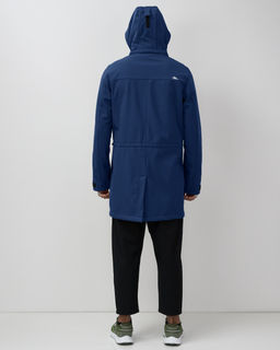 Парка спортивная мужская с капюшоном softshell синего цвета 9565S - Mtforce фото 6