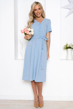 Платье Open Style 6818 голубой