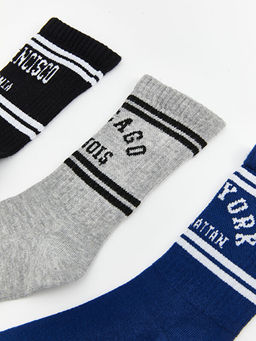 Desenli Erkek ?ocuk Soket ?orap 5li