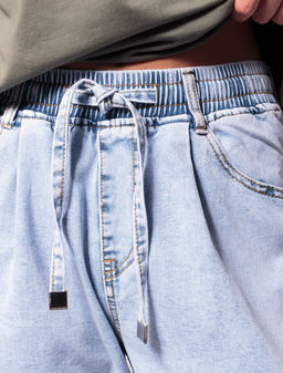 VILATTE / Джинсы джоггеры из облегченного денима фото 2