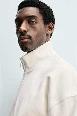 SUDADERA INTERLOCK CREMALLERA / Crudo - Zara фото 6