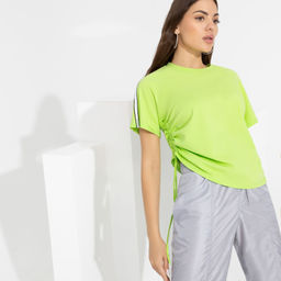 Футболка с регулируемой драпировкой Бросаю вызов - Charutti фото 6