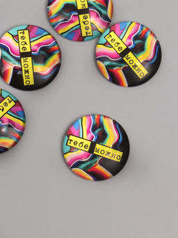 Цена за 10 шт. Кабошон стекло для творчества «Круг. Тебе можно», 3×3 см