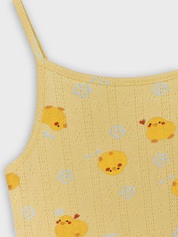 Комплект домашний для девочек желтый с принтом уточек - Mark formelle фото 6