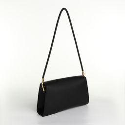 Сумка женская мессенджер без застёжки, 26×7×15 см, чёрная