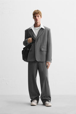 STRIPED SUIT BLAZER