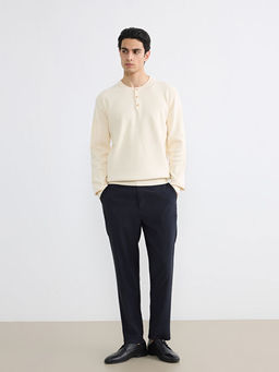 Bisiklet Yaka Erkek Triko Kazak