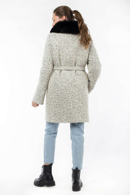 Пальто утепленное Мех натуральный (песец) - Империя пальто фото 5