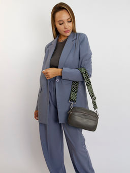 LACCOMA сумка TH941-темно-серый натуральная кожа полиэстр