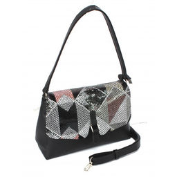 Сумка женская иск/кожа+нат/кожа ADEL-201/3в, 3отд, 2внут, карм, плечевой ремень, мозаика 262826